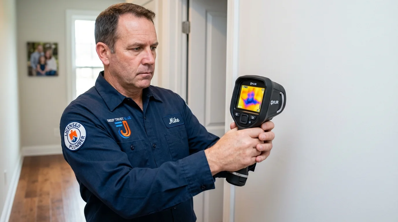 Thermal imaging leak detection by Johns Plumbing LLC in Gregory
